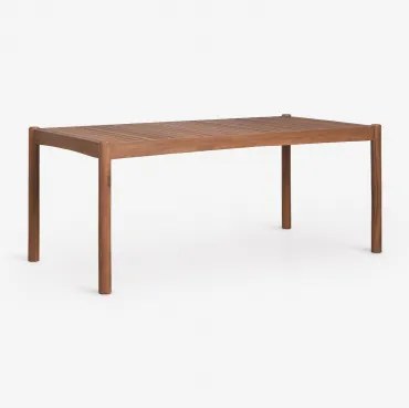 Rechthoekige Tuin Tafel Van Acaciahout Karvia Acacia Bruin & 180 X 90 Cm - Sklum