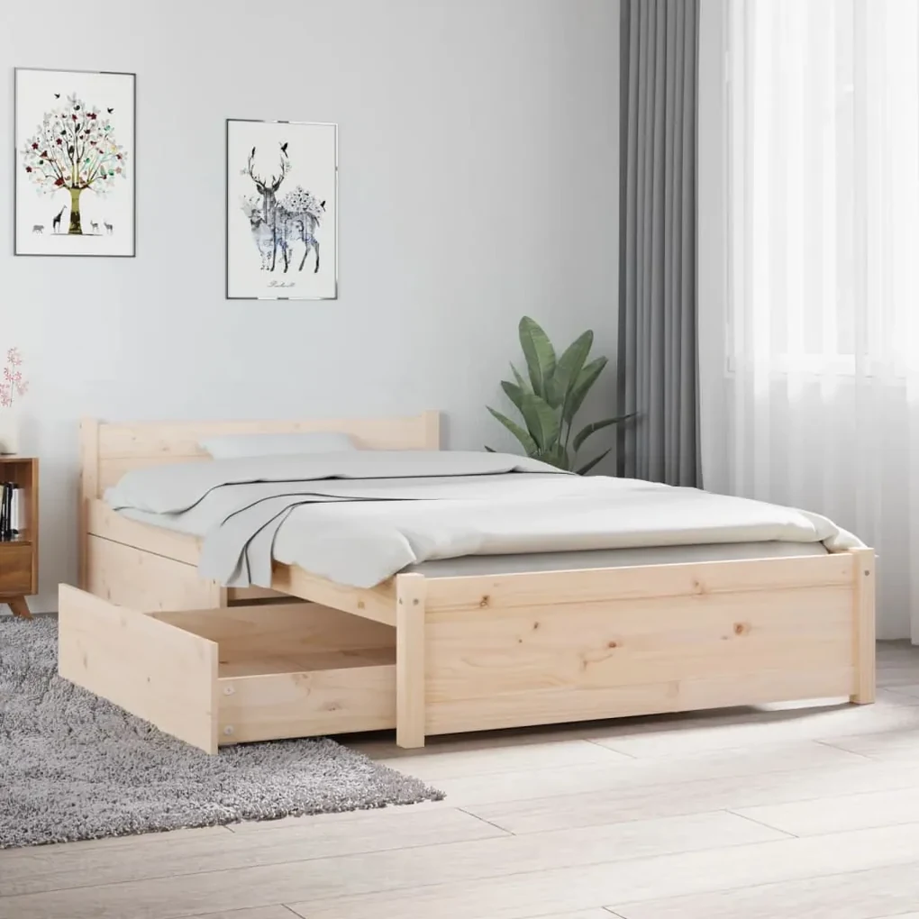 vidaXL Bedframe met lades 90x190 cm 3FT Single