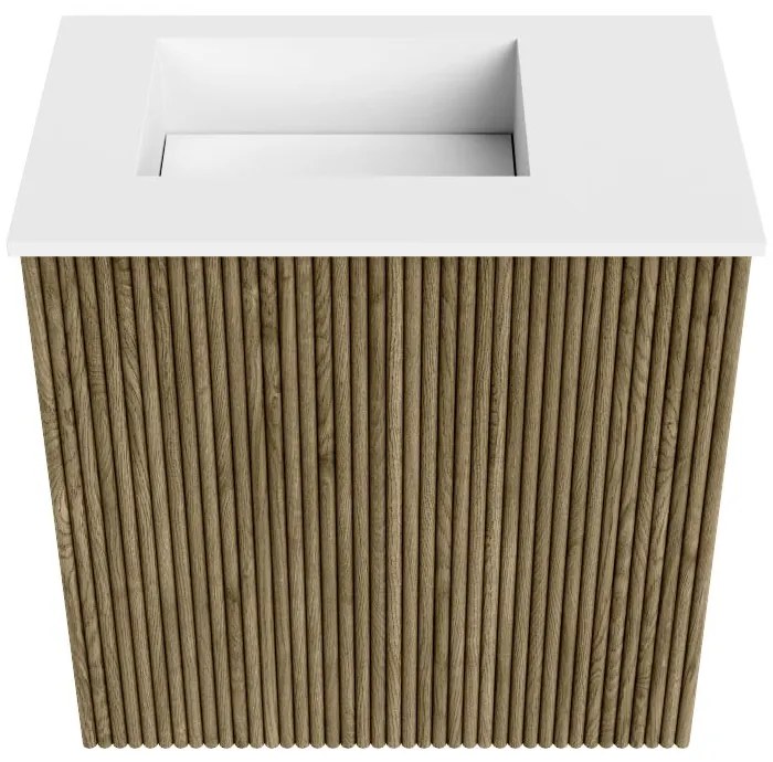 Mondiaz Joya 40cm toiletmeubel dusk met wastafel faye links 1 kraangat talc