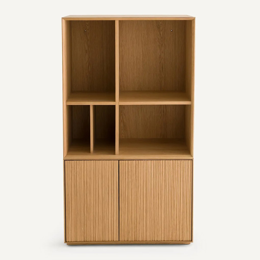 Kleine boekenkast in eikenfineer, Mikube