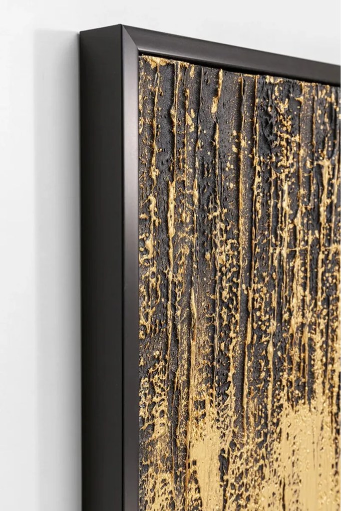 Schilderij Goud Zwart