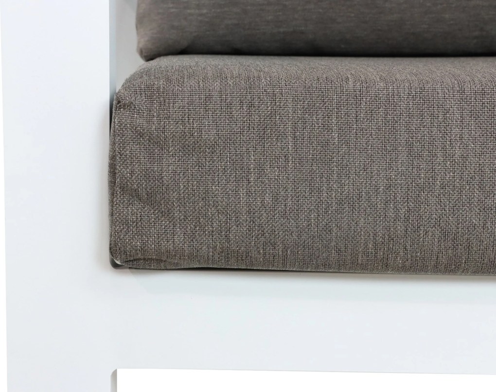 Hoek loungeset 6 personen Aluminium Wit Lifestyle Garden Furniture Luca