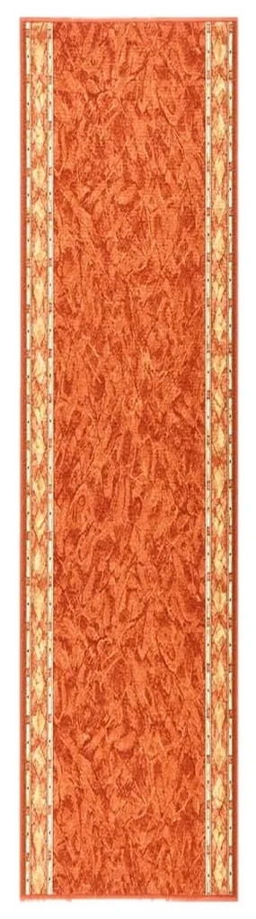 vidaXL Tapijtloper anti-slip 100x400 cm terracottakleurig