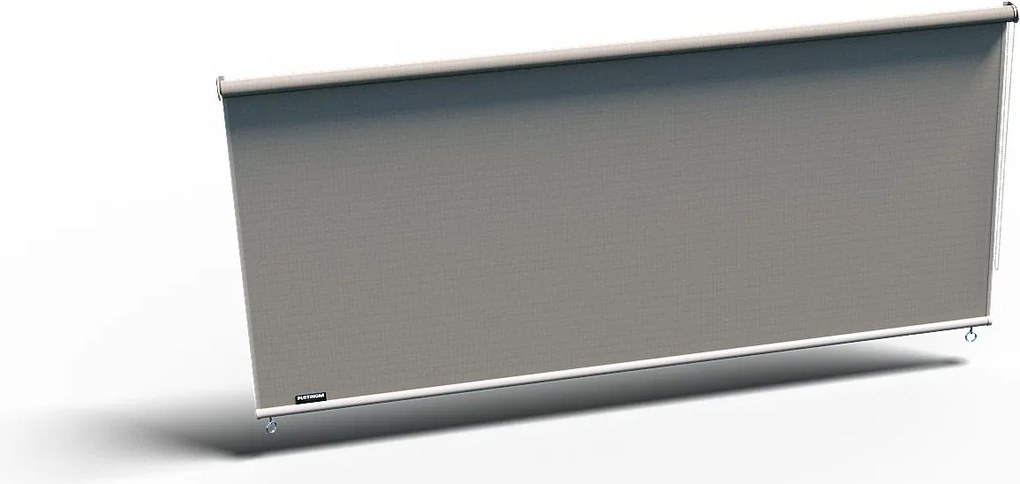 Platinum rolgordijn Coolfit - rechthoekig - 248 op 240 cm - greige (grijs/beige) - open structuur