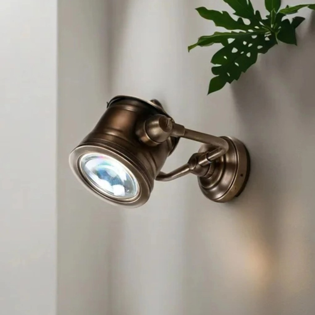 Wandlamp Malibu Antiek Messing