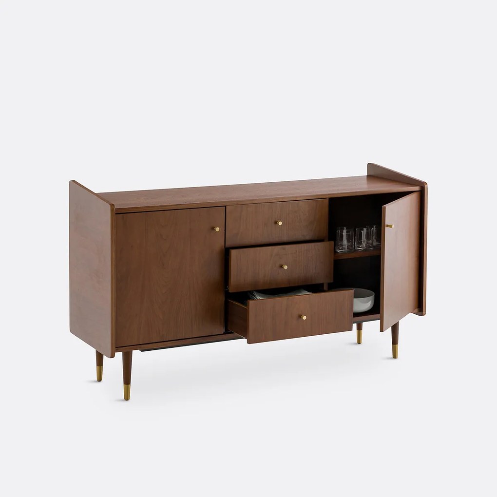 Vintage dressoir in walnootfineer, Ronda