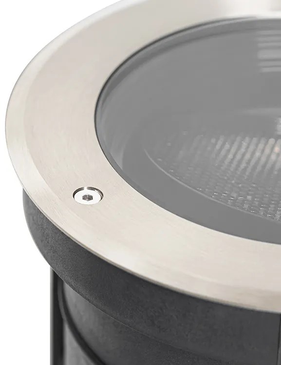 Set van 6 grondspot staal AR111 verstelbaar IP65 - Delux Honey