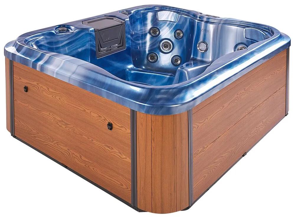 Vierkante Hot Tub met LED Blauw ARCELIA Beliani