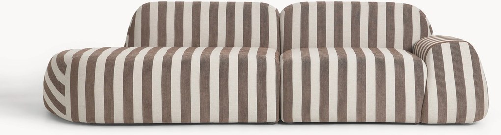 Modulaire teddy chaise longue Wolke (3-zits)