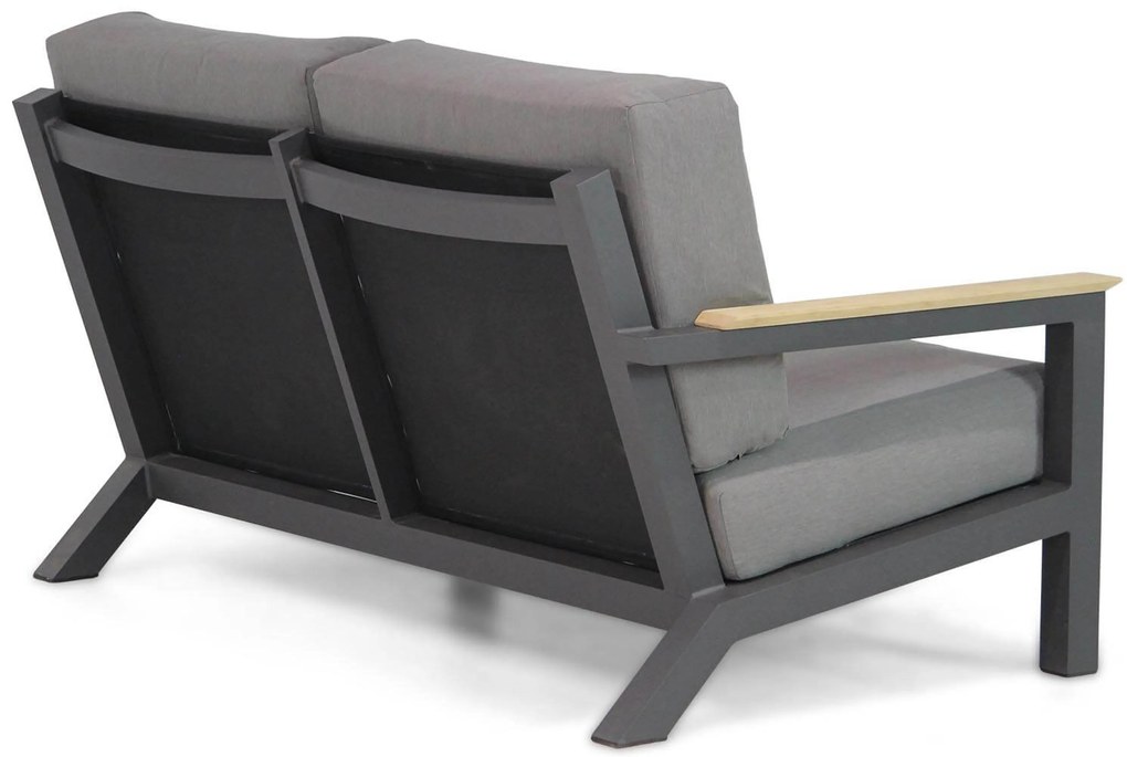 Dining Loungeset 5 personen Aluminium/teak Grijs 4 Seasons Outdoor Capitol/Lifestyle