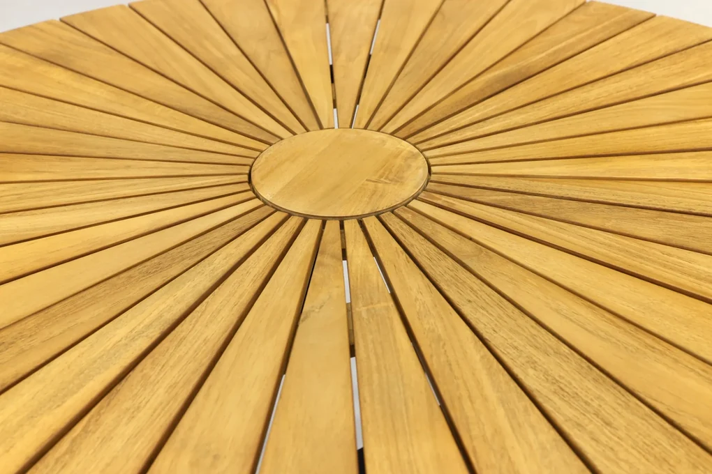 Tuintafel Rond 110 Dave teak tuintafel rond - Ø 110 cm. | BIANO