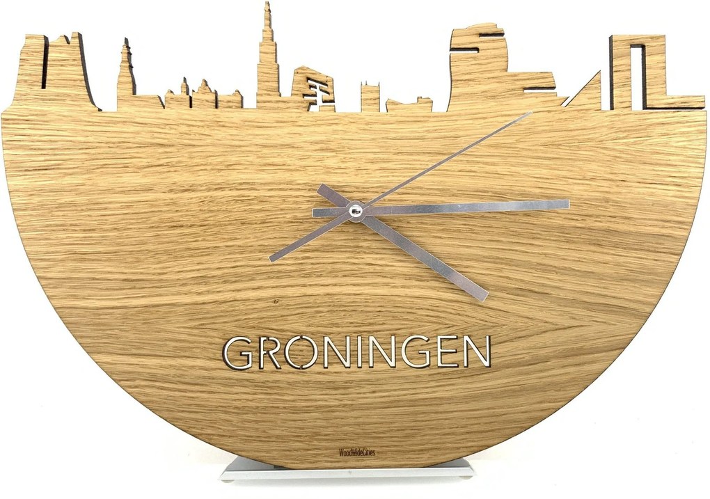 Skyline Klok Groningen Eiken - 40x27 cm