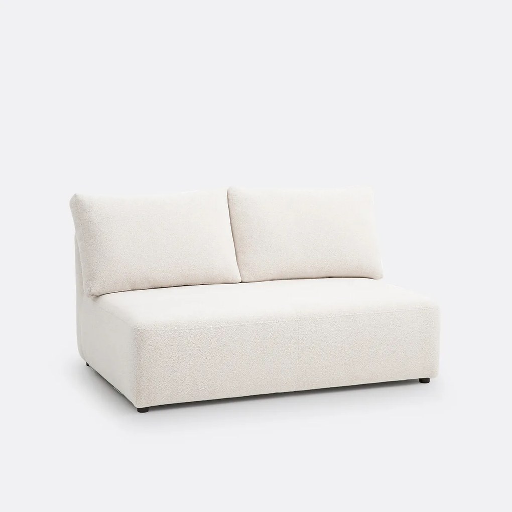 Modulaire 2-zitsbank Monica in gemêleerd chenille