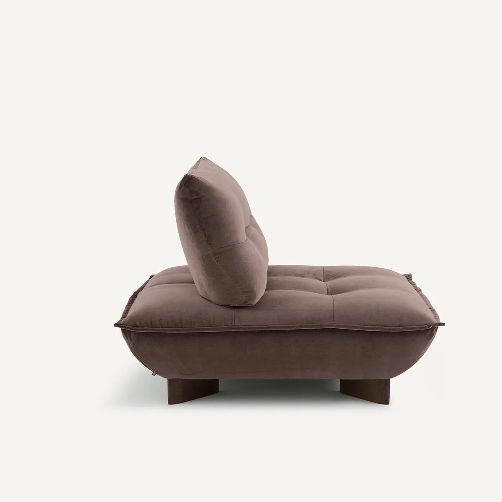 Modulaire fauteuil in linnen fluweel, KAORI