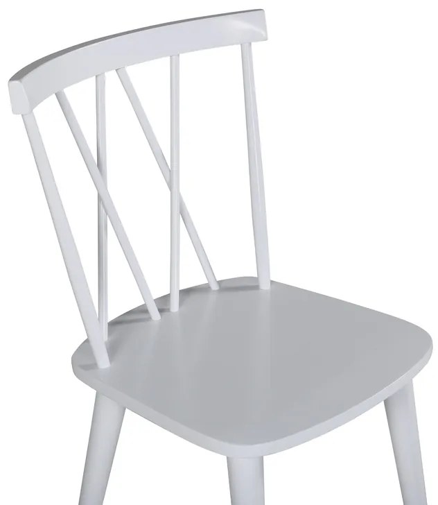 Jörn Eetkamerstoel - Fredrik - Wit - Rubberhout - Jörn