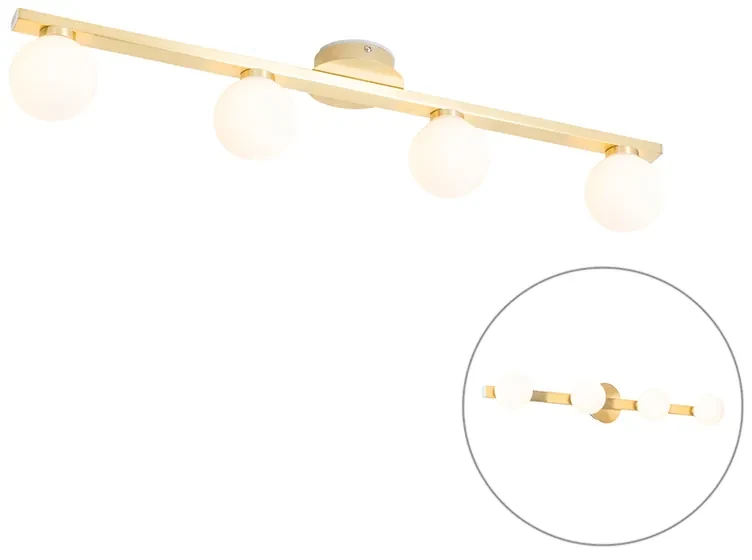 Buitenlamp Moderne plafondlamp messing IP44 4-lichts - Cederic Modern G9 IP44 Buitenverlichting Lamp