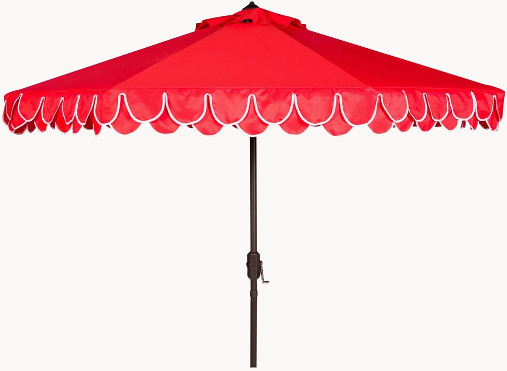 Parasol Elegant Valance met kanteling, Ø 256 cm