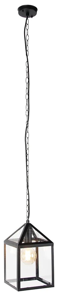 Smart buiten hanglamp met dimmer zwart IP23 incl. Wifi G95 - Amsterdam Landelijk, Modern E27 Buitenverlichting kubus / vierkant vierkant