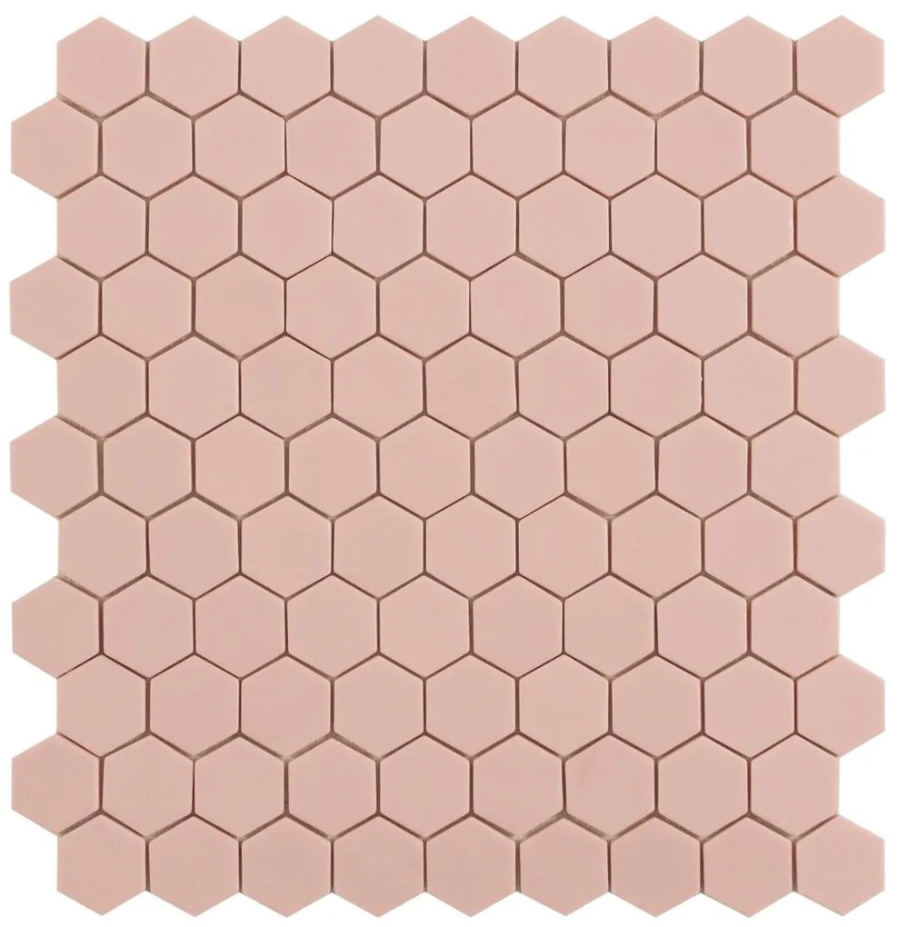 By Goof hexagon mozaïek roze 30x30