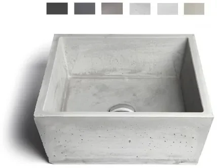 Urbi et Orbi Conicis opbouw wastafel 39x39cm bruin/beige
