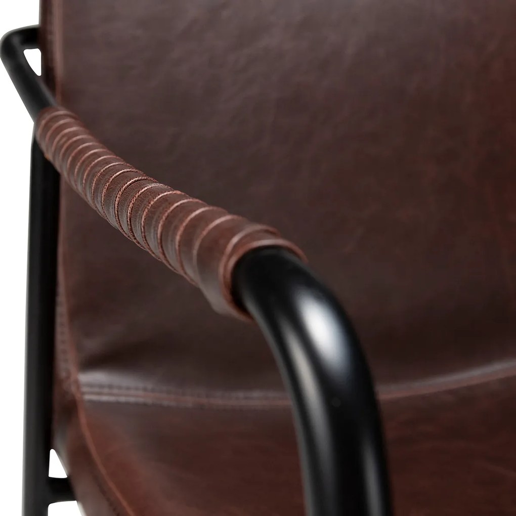 Dan-Form Boto Design Eetkamerstoel Cocoa Bruin Kunstleer