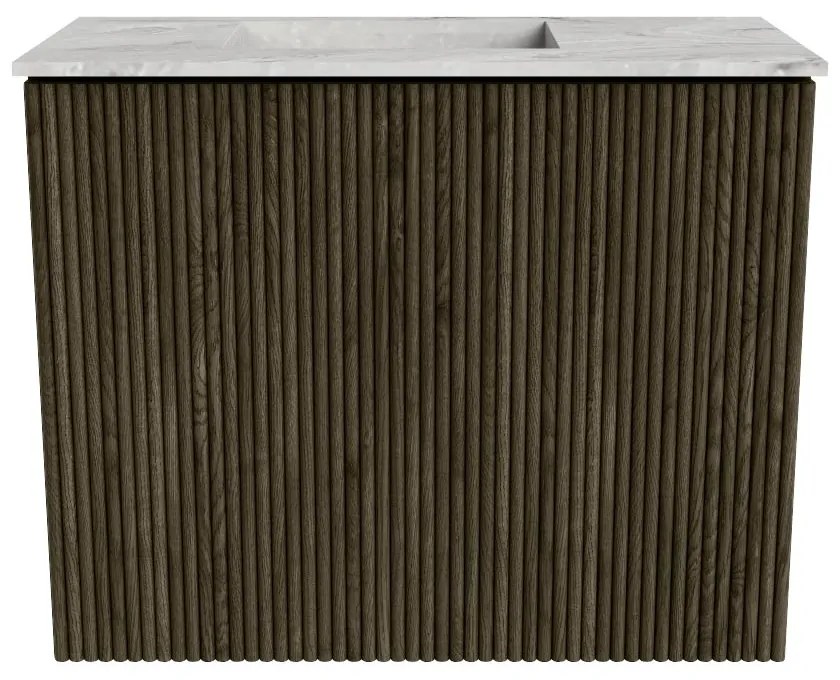 Mondiaz Joya DLux 50cm toiletmeubel shadow met wastafel faye links zonder kraangat glace