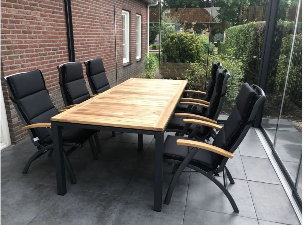 Bellagio Linosa dining tuintafel 240x100x78cm
