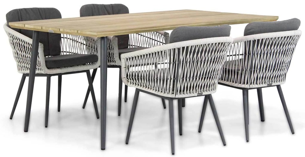 Tuinset 4 personen 180 cm Rope Wit Lifestyle Garden Furniture Western/Montana