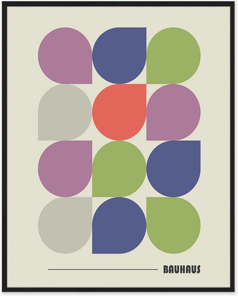 Ingelijste digitale print Bauhaus Poster
