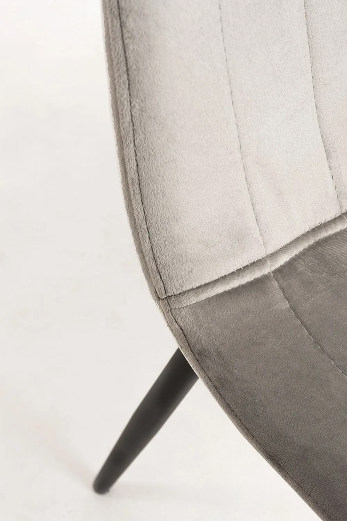 Set 4 Fluwelen Liny Stoelen