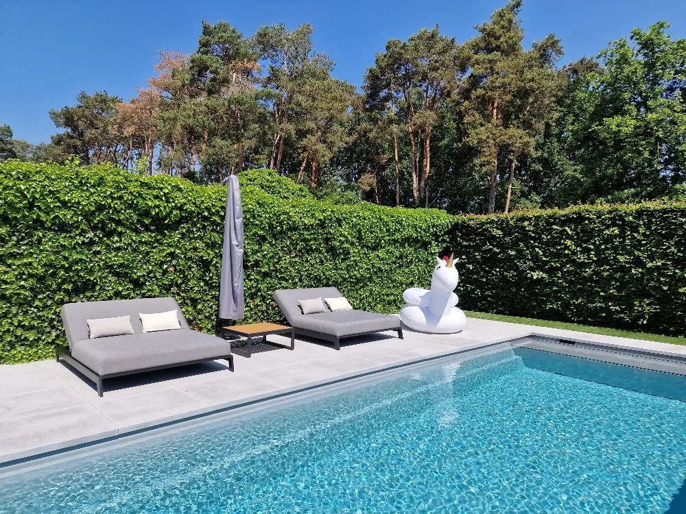 Mexico 2-persoons Sunbrella ligbed - Lichtgrijs