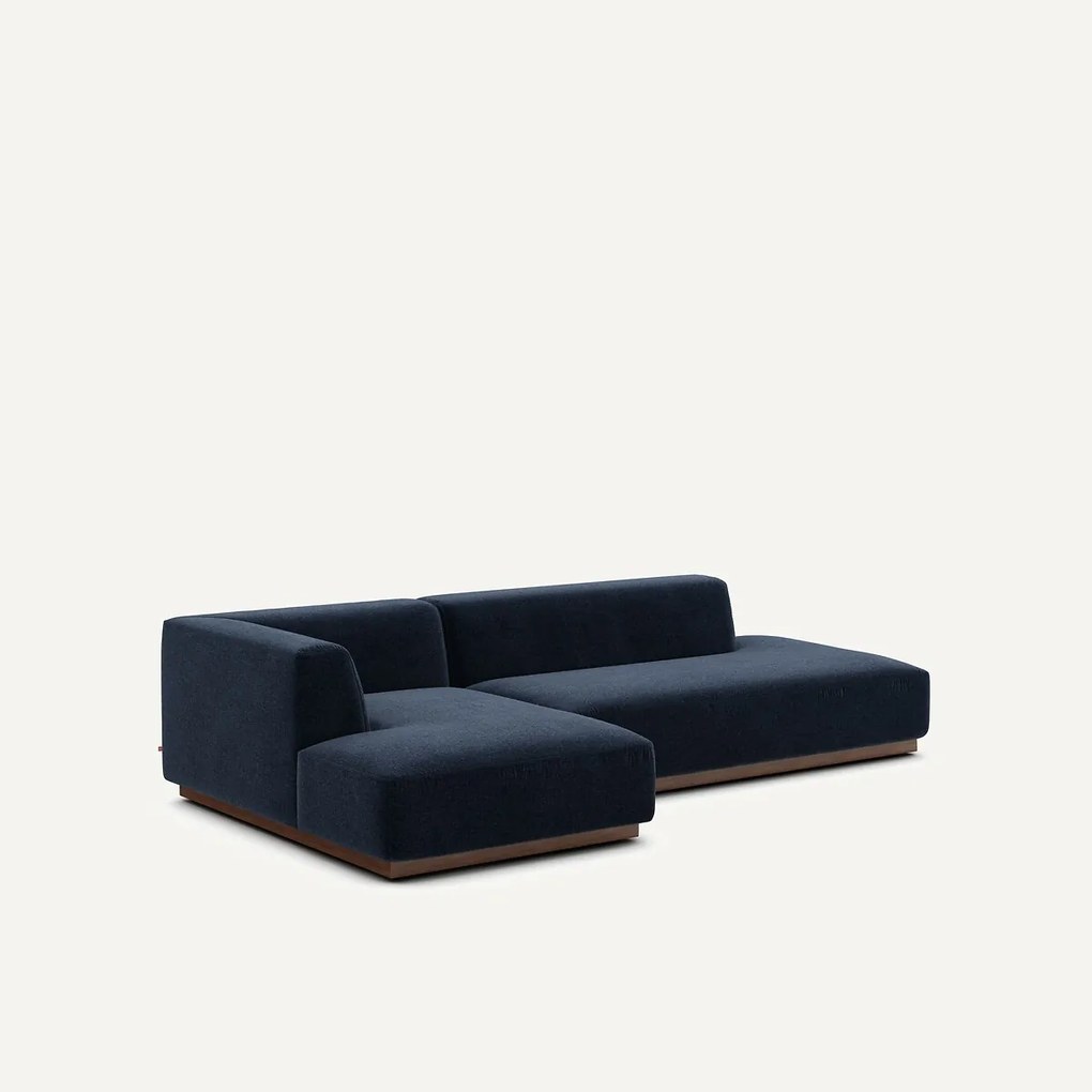 Linker hoekbank XL chenille fluweel, Jacopo