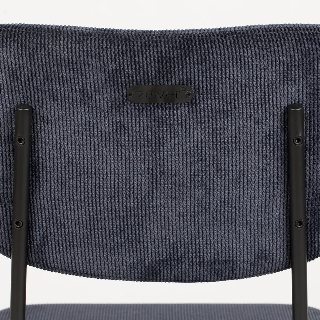 Zuiver Benson Design Eetkamerstoel Donkerblauw