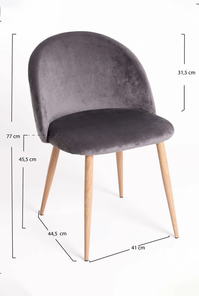 Vint Fluwelen Stoel