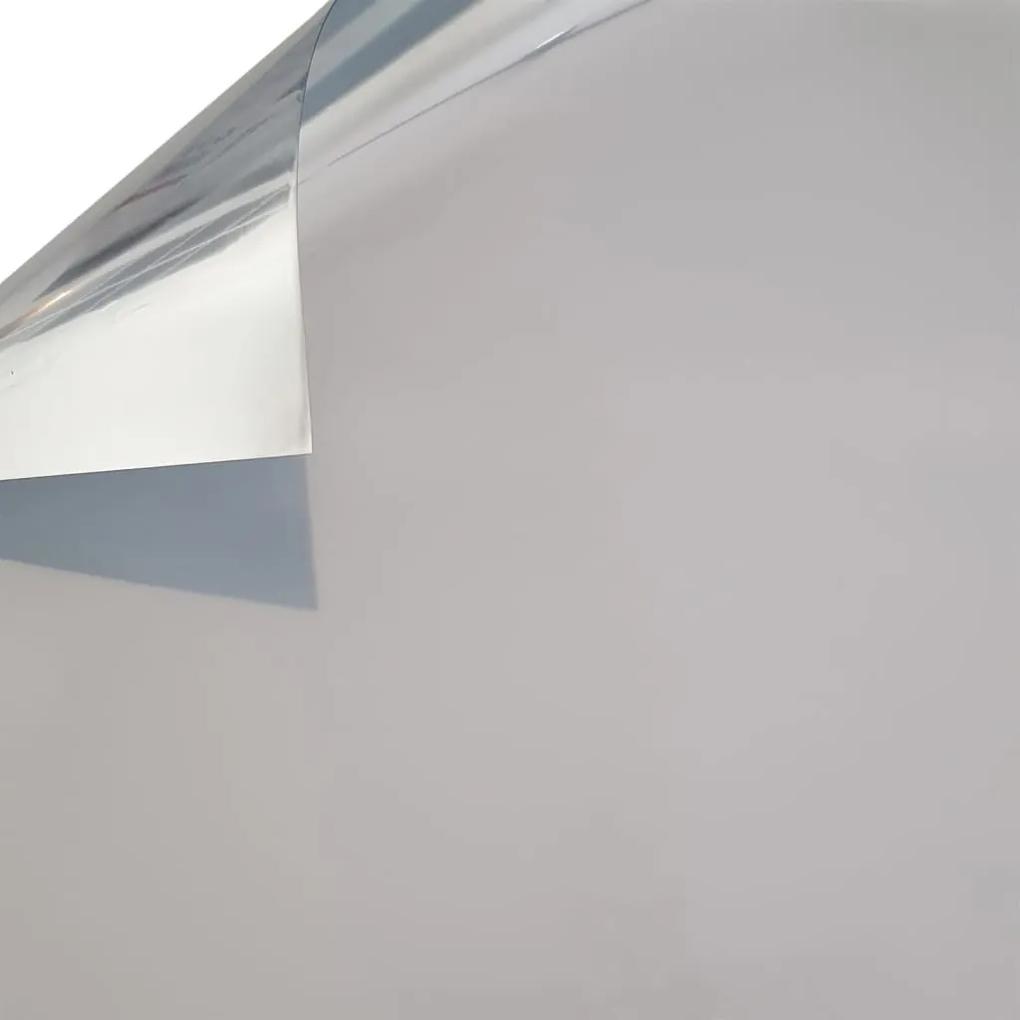 EasyProtec Mac Lean Raamfolie permanent spiegelend 90x250 cm zilverkleurig