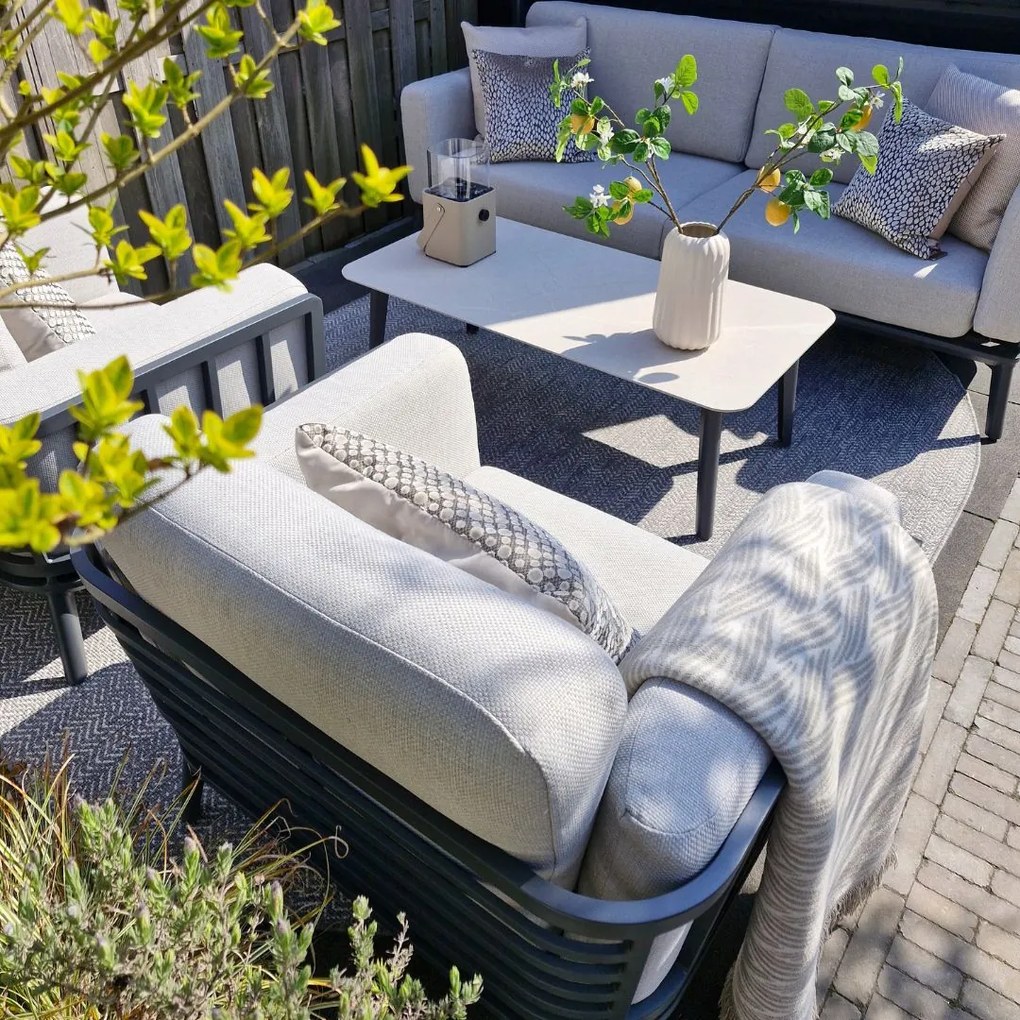 Garden Impressions Sentosa loungeset 4-delig - donker grijs