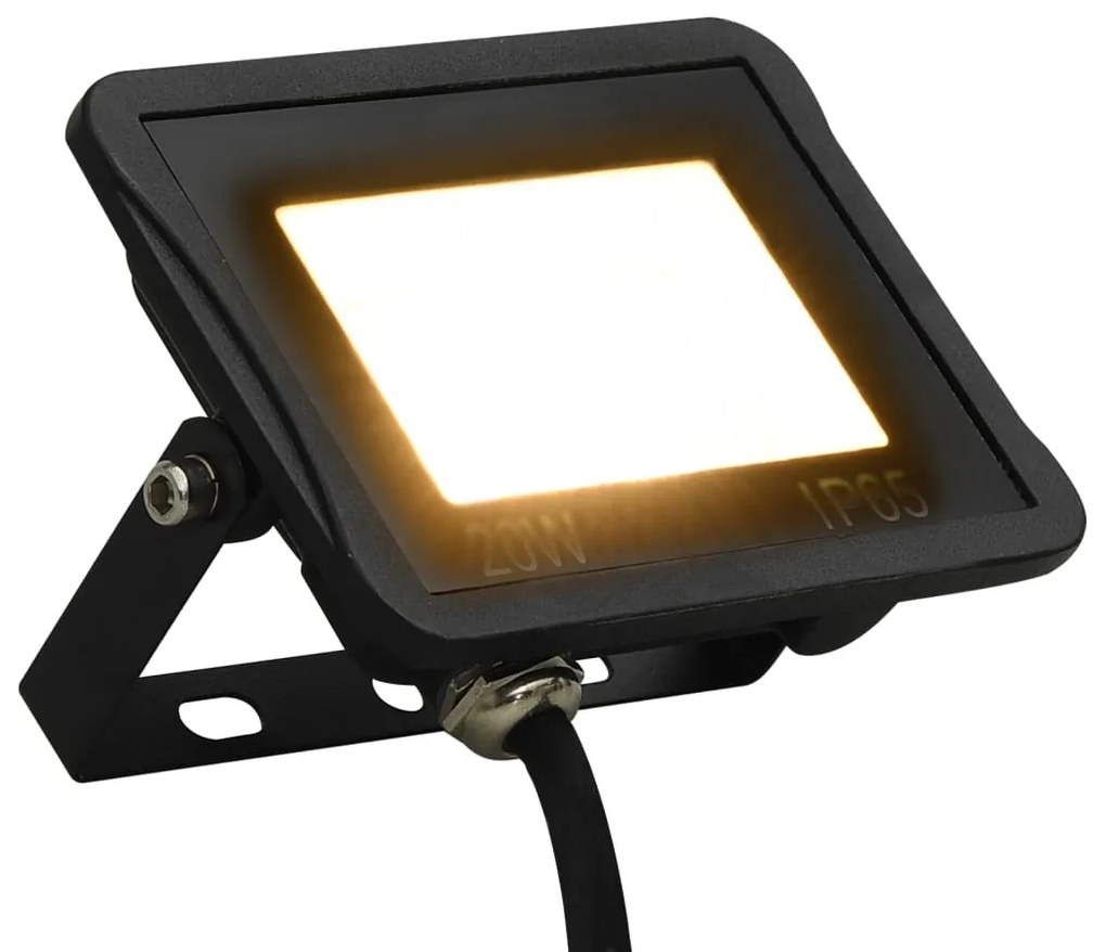 vidaXL Spotlights 2 st LED 20 W warmwit