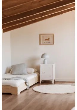 Pohpli Stalen Locker Nachtkastje Wit - Sklum