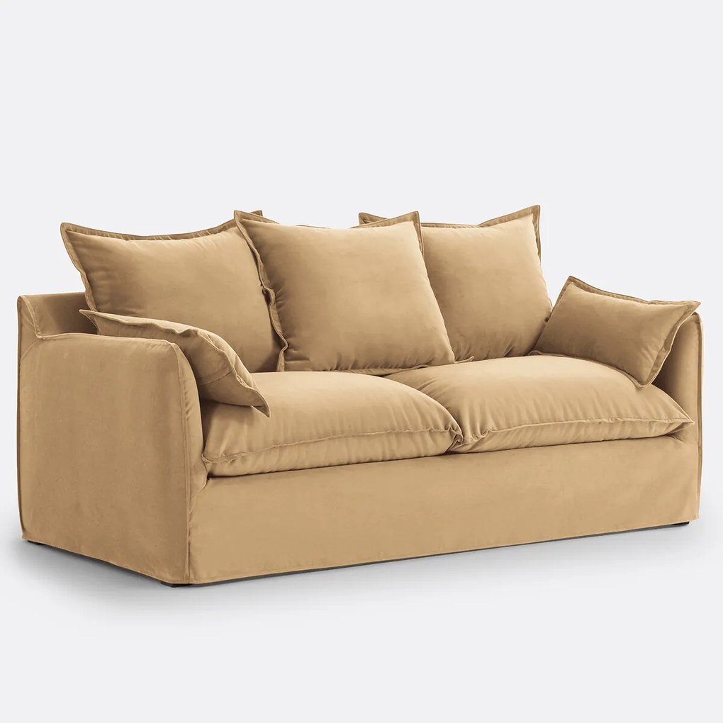 Bank voor 2, 3, 4 of 5 personen, in fluweel, Odna