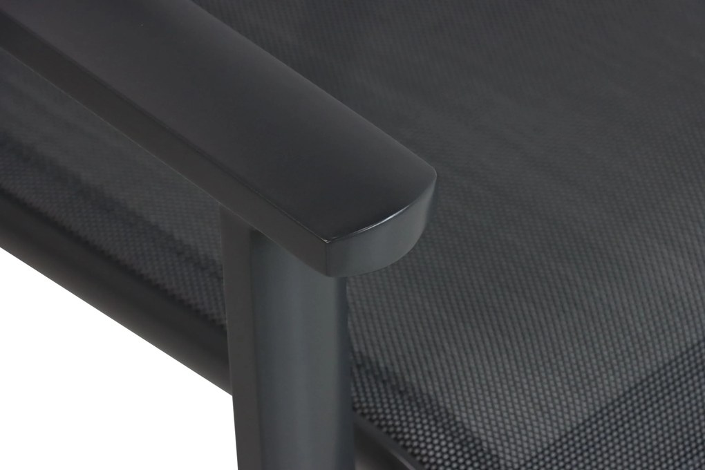 Tuinset 4 personen 90 cm Aluminium/textileen Grijs Hartman Sitges/Mateo