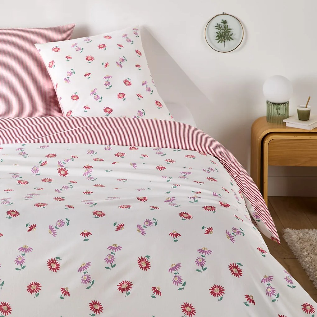 Beddengoedset 30% gerecycled katoen, vierkant kussensloop, DANYA