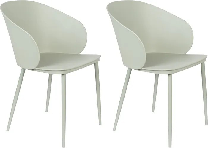 Kantinestoel Gigi - Set van 2 stoelen - Mint
