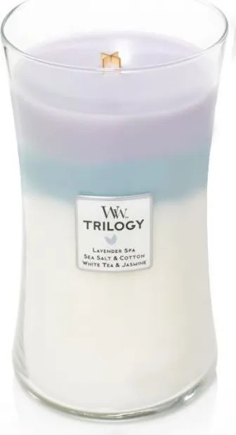 WoodWick geurkaars - Large Trilogy Hourglass - Calming Retreat