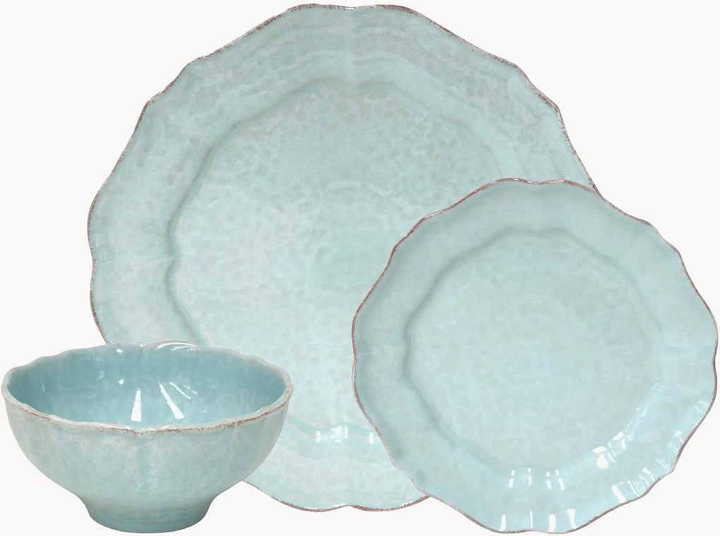 Serviesset Impressions met schaal, 12-delig