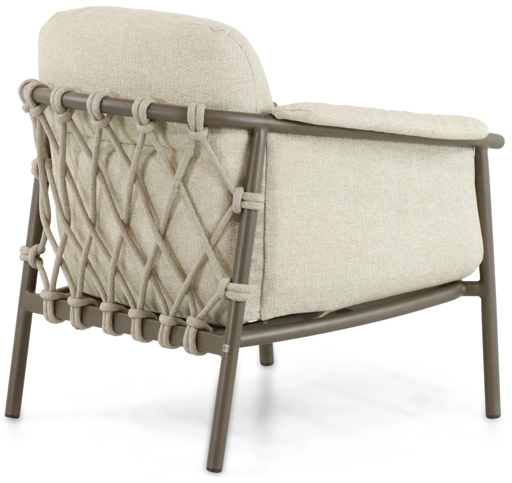 Tuinstoel Aluminium Taupe-naturel-bruin 4 Seasons Outdoor Ezra