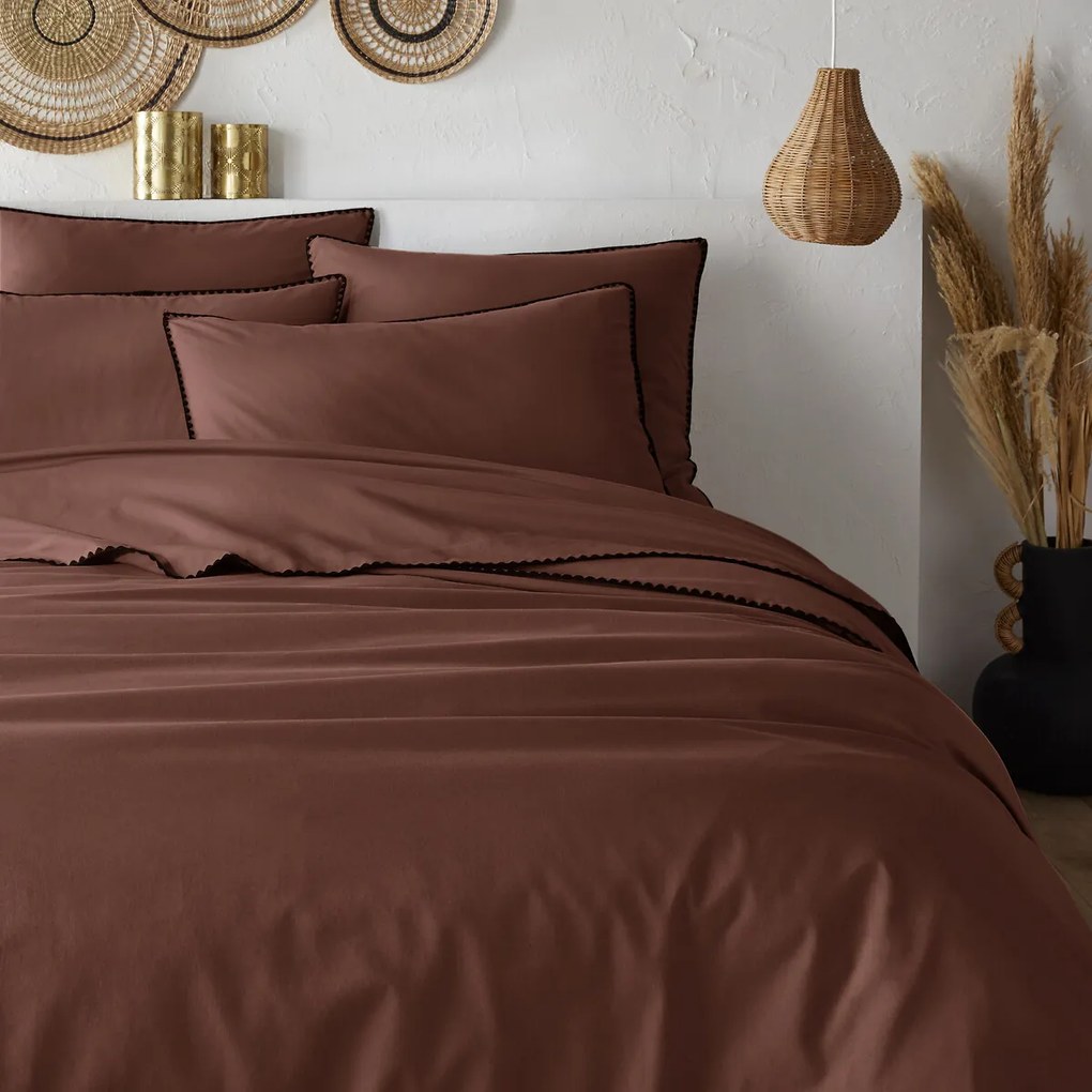 Dekbedovertrek in gewassen katoen, geborduurd, Merida