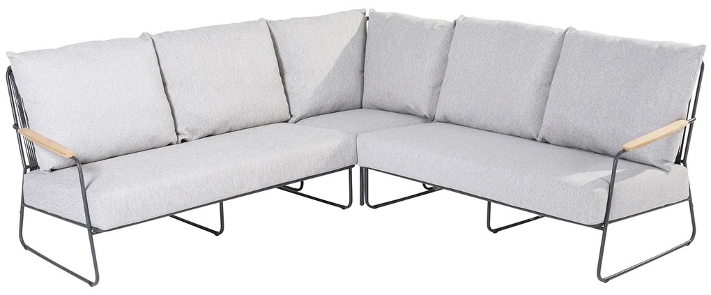 Hoek loungeset 5 personen Aluminium Grijs  4 Seasons Outdoor Balade