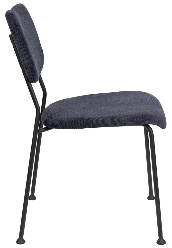 Zuiver Benson Design Eetkamerstoel Donkerblauw