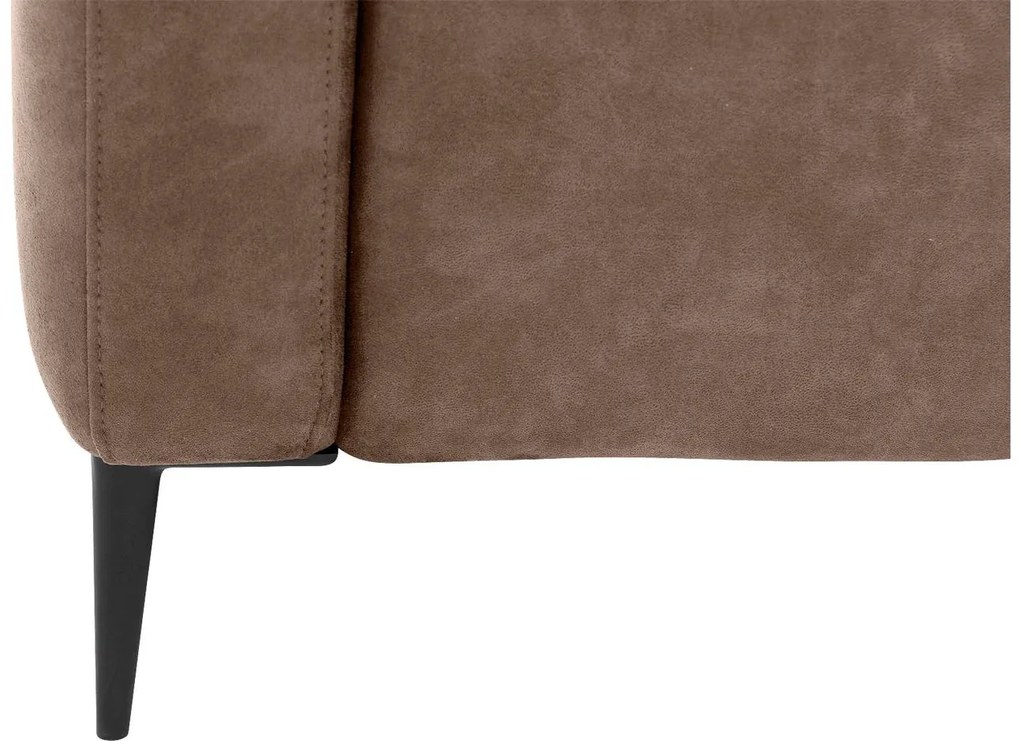 Goossens Key West bruin, micro leer, 2-zits, modern design