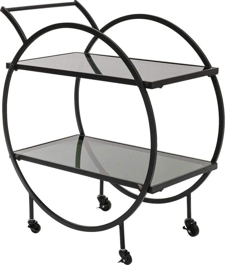 Ronde Design Trolley Zwart - 74 X 40cm.